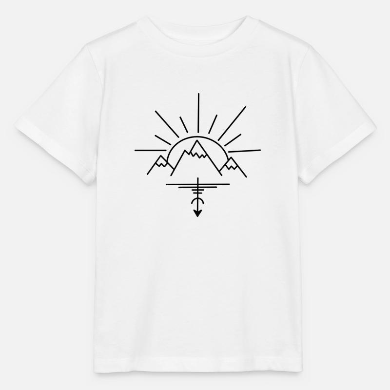 Mountain, Berge - Stanley/Stella Kinder T-Shirt MINI CREATOR  - Weiß
