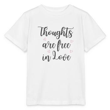 Thoughts are free in Love - Stanley/Stella MINI CREATOR Kids’ T-Shirt - white - Front - Maike (125cm)