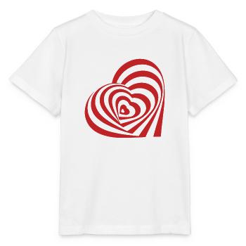Heart Love Modern Hearts - Stanley/Stella MINI CREATOR Kids’ T-Shirt - white - Front - Maike (125cm)