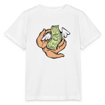 Big money flying to you for wealth and prosperity. - Stanley/Stella MINI CREATOR Kids’ T-Shirt - white - Front - Maike (125cm)