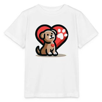 L’amour des chiens - T-shirt bio MINI CREATOR Stanley/Stella Enfant - blanc - Devant - Maike (125cm)