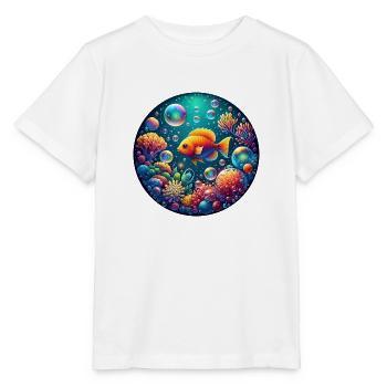 Underwater Magic World - Stanley/Stella MINI CREATOR Kids’ T-Shirt - white - Front - Maike (125cm)