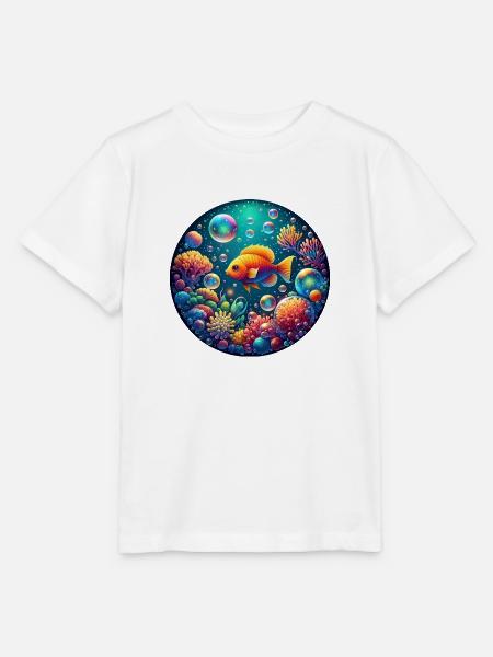 Unterwasser Zauberwelt - Stanley/Stella Kinder T-Shirt MINI CREATOR - Weiß