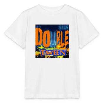 "DOUBLE TWEEN" chemistry - T-shirt bio MINI CREATOR Stanley/Stella Enfant - blanc - Devant - Maike (125cm)
