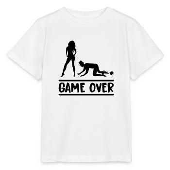 Couple marié Game Over - T-shirt bio MINI CREATOR Stanley/Stella Enfant - blanc - Devant - Maike (125cm)