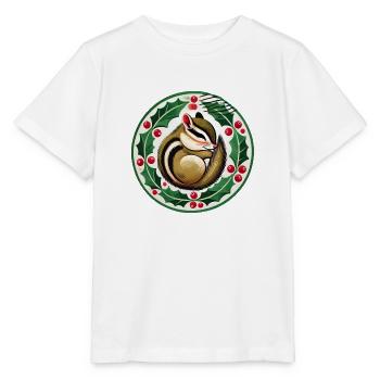Chipmunk Christmas - Stanley/Stella MINI CREATOR Kids’ T-Shirt - white - Front - Maike (125cm)
