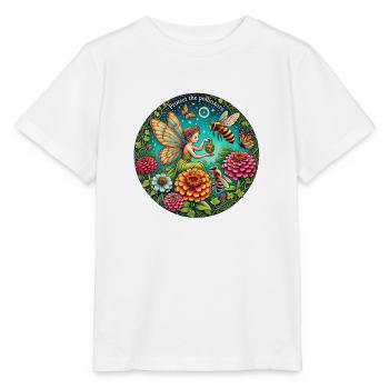 Honigbienen-Fee - Stanley/Stella Kinder T-Shirt MINI CREATOR  - Weiß - Vorne - Maike (125cm)