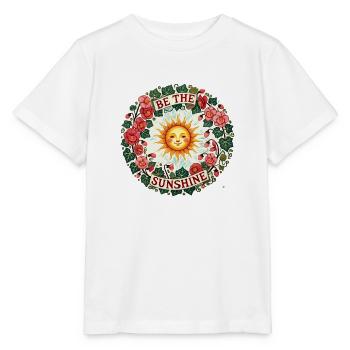 Be the Sunshine – Uplifting Retro Positivity Desig - Stanley/Stella MINI CREATOR Kids’ T-Shirt - white - Front - Maike (125cm)