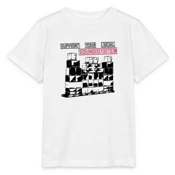 SUPPORT YOUR LOCAL SOUNDSYSTEM - Stanley/Stella Kinder T-Shirt MINI CREATOR  - Weiß - Vorne - Maike (125cm)