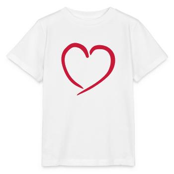 herz - Stanley/Stella Kinder T-Shirt MINI CREATOR  - Weiß - Vorne - Maike (125cm)