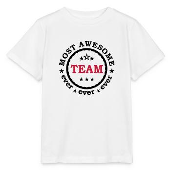 Team awesome - Beste Mannschaft aller Zeiten - Stanley/Stella Kinder T-Shirt MINI CREATOR  - Weiß - Vorne - Maike (125cm)