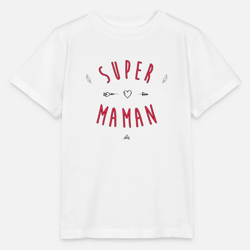 Super maman - T-shirt bio MINI CREATOR Stanley/Stella Enfant - blanc