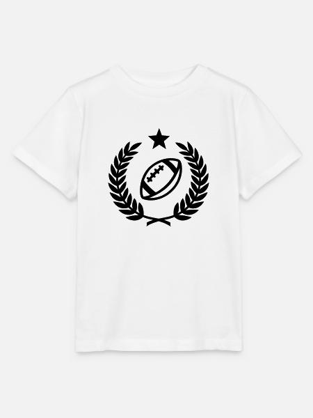 Couronne de laurier (American Football) 01 - T-shirt bio MINI CREATOR Stanley/Stella Enfant - blanc