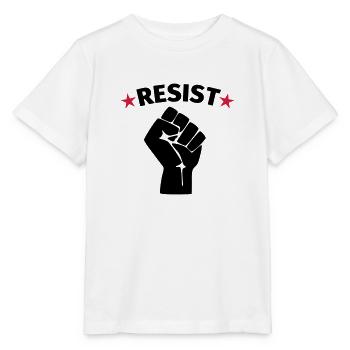 Faust Widerstand Protest - Stanley/Stella Kinder T-Shirt MINI CREATOR  - Weiß - Vorne - Maike (125cm)