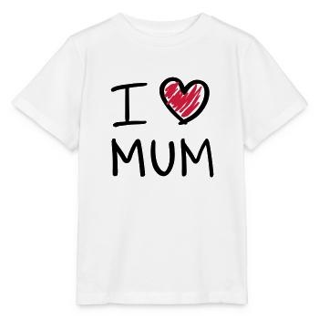 i love mum - Stanley/Stella Kinder T-Shirt MINI CREATOR  - Weiß - Vorne - Maike (125cm)