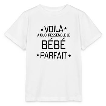 bébé / naissance / garçon / fille / maman - T-shirt bio MINI CREATOR Stanley/Stella Enfant - blanc - Devant - Maike (125cm)