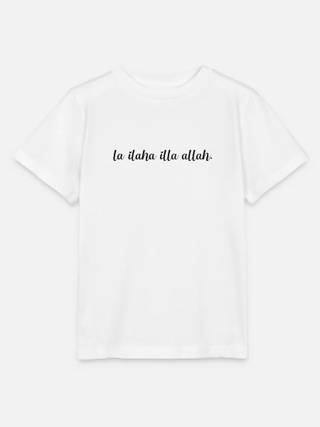 La ilaha illa allah Schirftzug Islam MuslimTshirt - Stanley/Stella Kinder T-Shirt MINI CREATOR - Weiß
