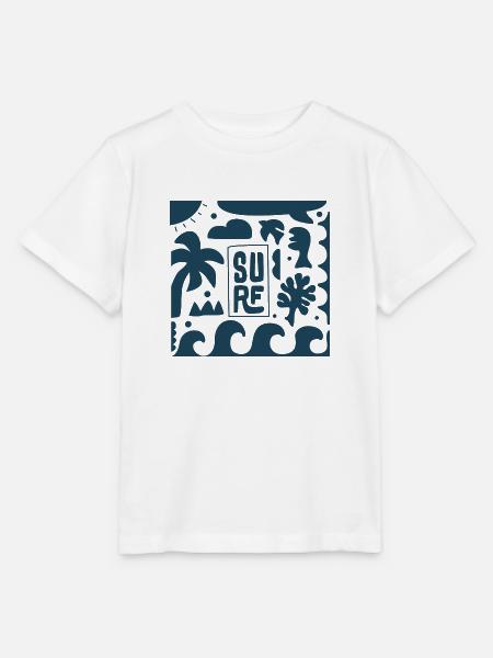 Surfen - Stanley/Stella Kinder T-Shirt MINI CREATOR - Weiß