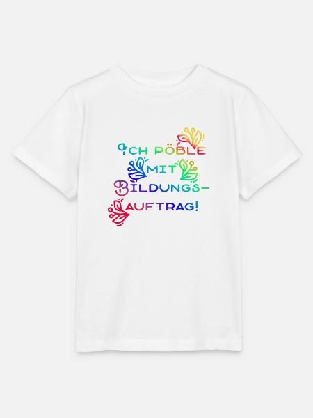 Der blumige Bildungsauftrag - Stanley/Stella Kinder T-Shirt MINI CREATOR  - Weiß