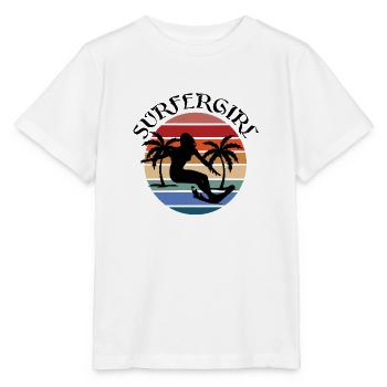 Surfing Surfboard Surfer Geschenksidee - Stanley/Stella Kinder T-Shirt MINI CREATOR  - Weiß - Vorne - Maike (125cm)