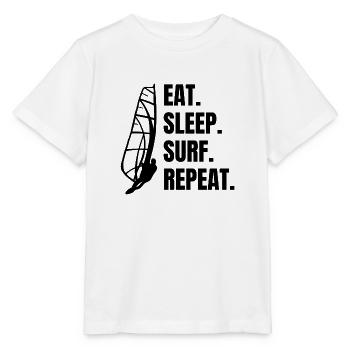 Windsurfer Surf Windsurfing Kitesurfer Cadeau - T-shirt bio MINI CREATOR Stanley/Stella Enfant - blanc - Devant - Maike (125cm)
