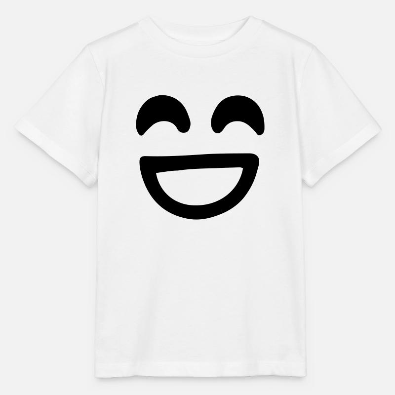 Smile Face Vector - Stanley/Stella MINI CREATOR Kids’ T-Shirt - white