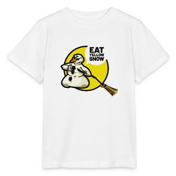 bad snowman eat yellow snow - Stanley/Stella Kinder T-Shirt MINI CREATOR  - Weiß - Vorne - Maike (125cm)