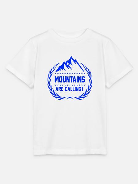 mountains are calling - Stanley/Stella Kinder T-Shirt MINI CREATOR  - Weiß