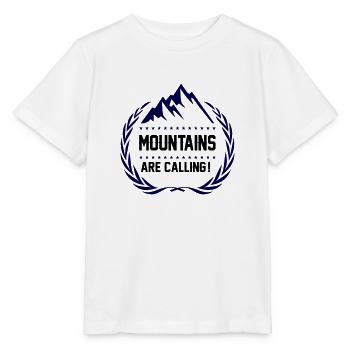 mountains are calling - Stanley/Stella MINI CREATOR Kids’ T-Shirt - white - Front - Maike (125cm)