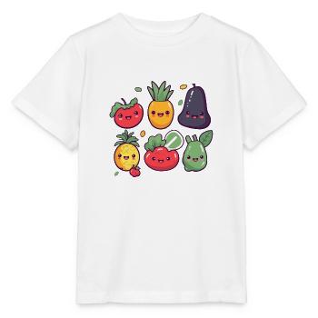 Les fruits Kawaii - Stanley/Stella Kinder T-Shirt MINI CREATOR  - Weiß - Vorne - Maike (125cm)