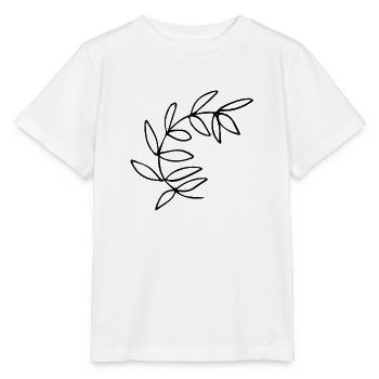 Flower Flower Plant - T-shirt bio MINI CREATOR Stanley/Stella Enfant - blanc - Devant - Maike (125cm)