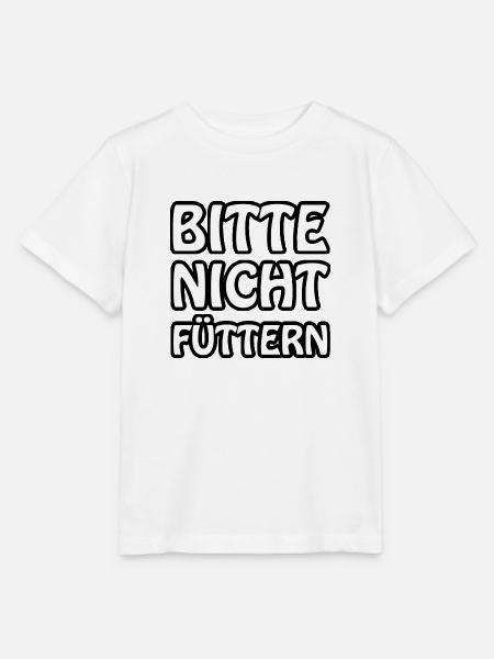 Bitte nicht füttern - Stanley/Stella Kinder T-Shirt MINI CREATOR  - Weiß
