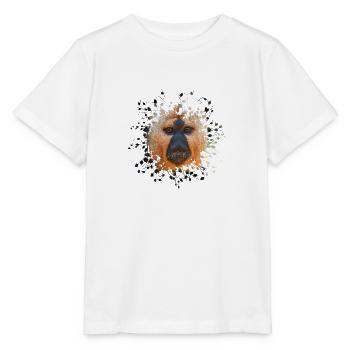 Saki à face blanche - T-shirt bio MINI CREATOR Stanley/Stella Enfant - blanc - Devant - Maike (125cm)