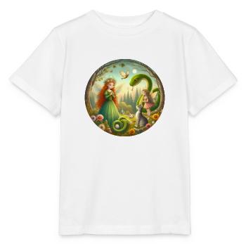 Forêt de conte de fées - T-shirt bio MINI CREATOR Stanley/Stella Enfant - blanc - Devant - Maike (125cm)