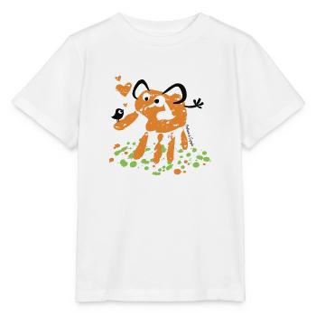 Éléphant de commerce - T-shirt bio MINI CREATOR Stanley/Stella Enfant - blanc - Devant - Maike (125cm)