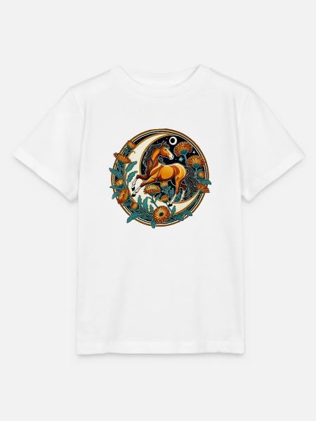Amerikanisches Quarter Horse - Stanley/Stella Kinder T-Shirt MINI CREATOR - Weiß