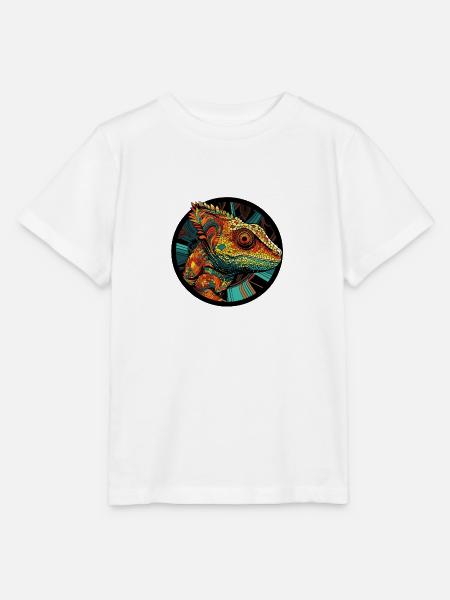 chamäleon - Stanley/Stella Kinder T-Shirt MINI CREATOR - Weiß