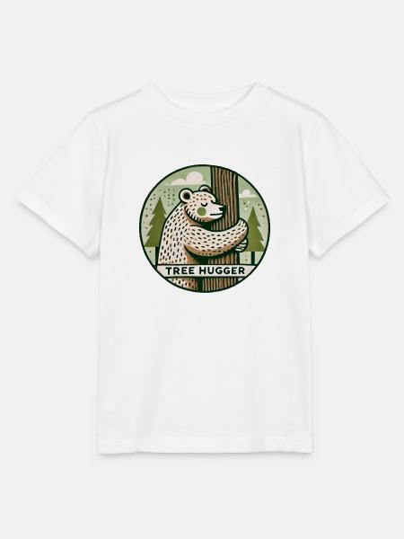 Baumumarmer Bär - Stanley/Stella Kinder T-Shirt MINI CREATOR - Weiß