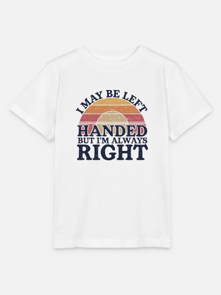 Witziger Spruch für Linkshänder - Stanley/Stella Kinder T-Shirt MINI CREATOR - Weiß