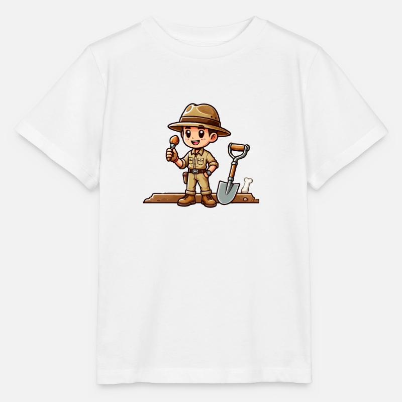 archäologe comic - Stanley/Stella Kinder T-Shirt MINI CREATOR  - Weiß