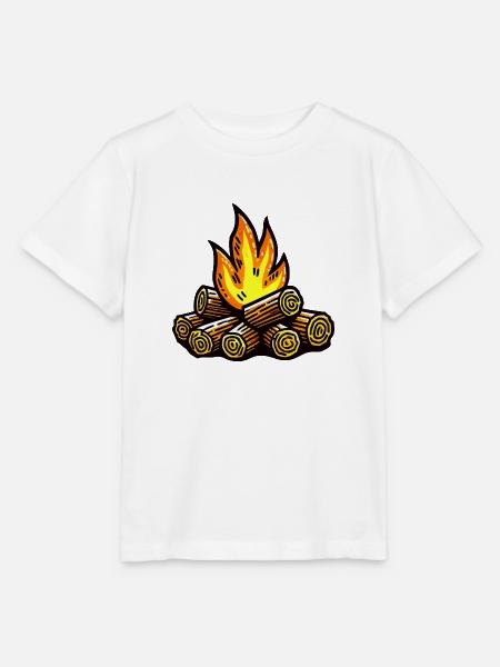 lagerfeuer - Stanley/Stella Kinder T-Shirt MINI CREATOR - Weiß