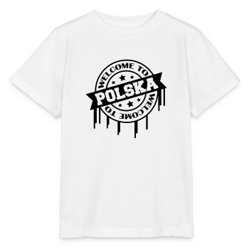Bienvenue en Pologne - T-shirt bio MINI CREATOR Stanley/Stella Enfant - blanc - Devant - Maike (125cm)