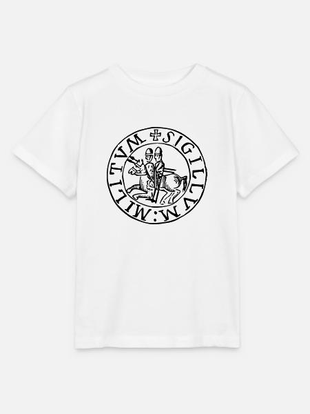 Templar knights seal - Stanley/Stella Kinder T-Shirt MINI CREATOR - Weiß