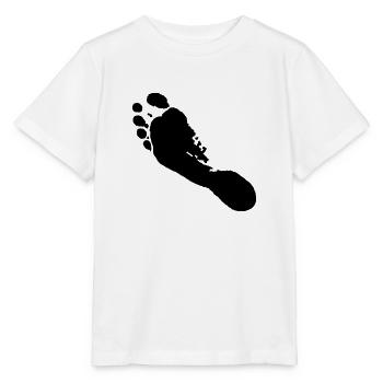 Pieds nus gauche (empreinte) / pieds nus gauche - T-shirt bio MINI CREATOR Stanley/Stella Enfant - blanc - Devant - Maike (125cm)