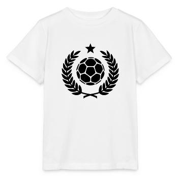 Couronne de laurier (handball) 01 - T-shirt bio MINI CREATOR Stanley/Stella Enfant - blanc - Devant - Maike (125cm)