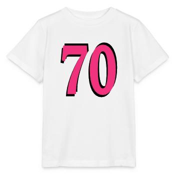 70th Birthday - Stanley/Stella MINI CREATOR Kids’ T-Shirt - white - Front - Maike (125cm)