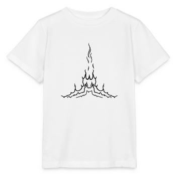 Feuer flammen - Stanley/Stella Kinder T-Shirt MINI CREATOR  - Weiß - Vorne - Maike (125cm)