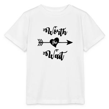 Worth the wait - Stanley/Stella MINI CREATOR Kids’ T-Shirt - white - Front - Maike (125cm)