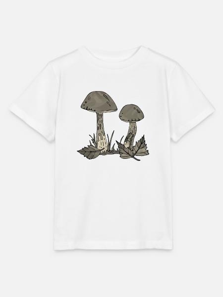 Pilze - Stanley/Stella Kinder T-Shirt MINI CREATOR  - Weiß