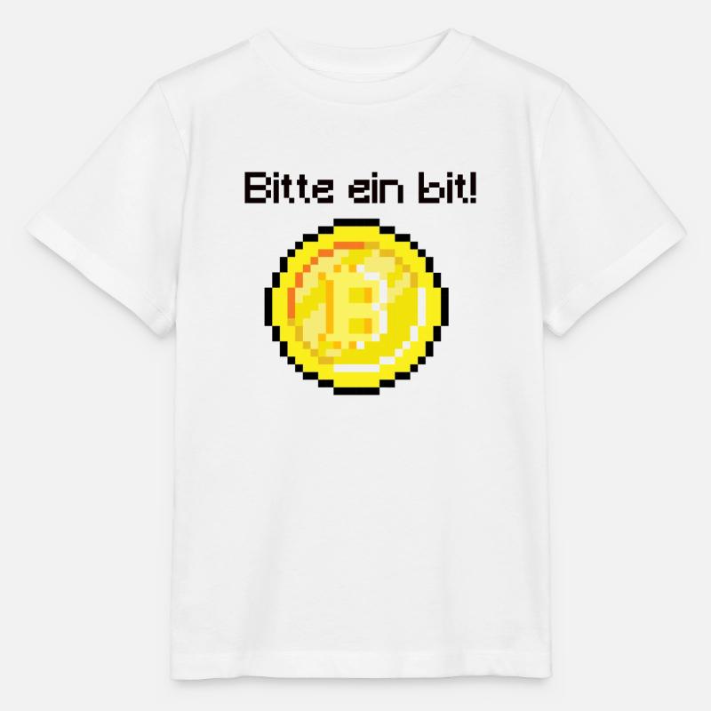 Bitcoin Maximalist (Bitte ein bit!) - Stanley/Stella Kinder T-Shirt MINI CREATOR  - Weiß